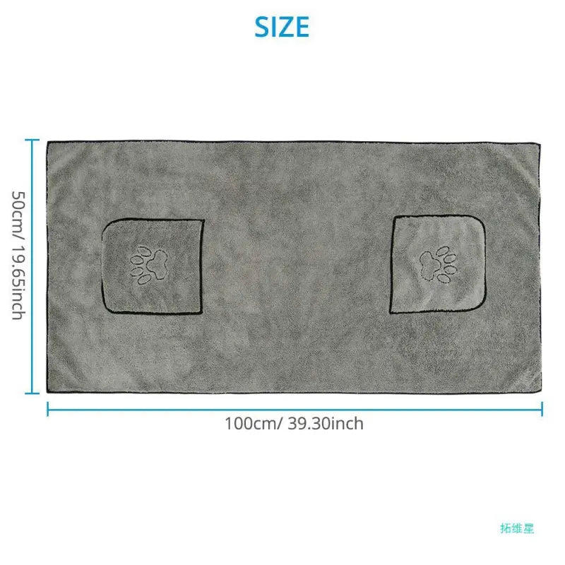 Ultra-Absorbent Microfiber Pet Towel