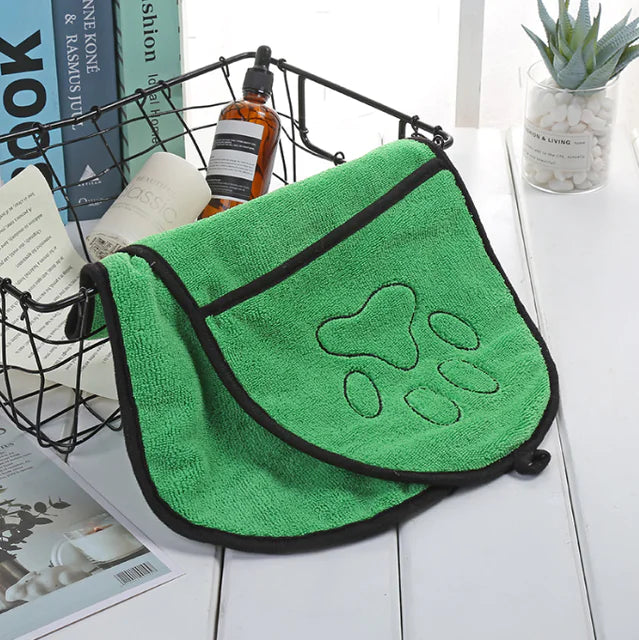 Speedy Microfiber Pet Drying Towel & Glove