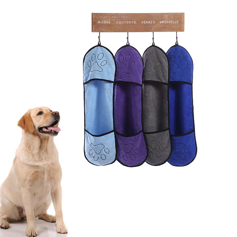 Speedy Microfiber Pet Drying Towel & Glove