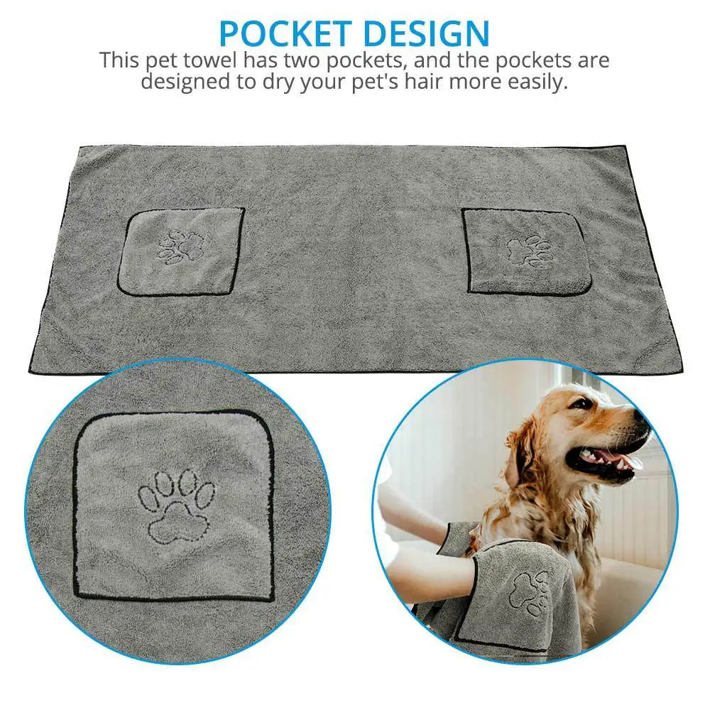 Ultra-Absorbent Microfiber Pet Towel