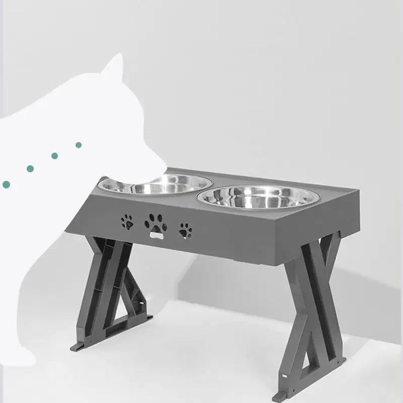 FlexiHeight Pet Bowl in Stainless Steel