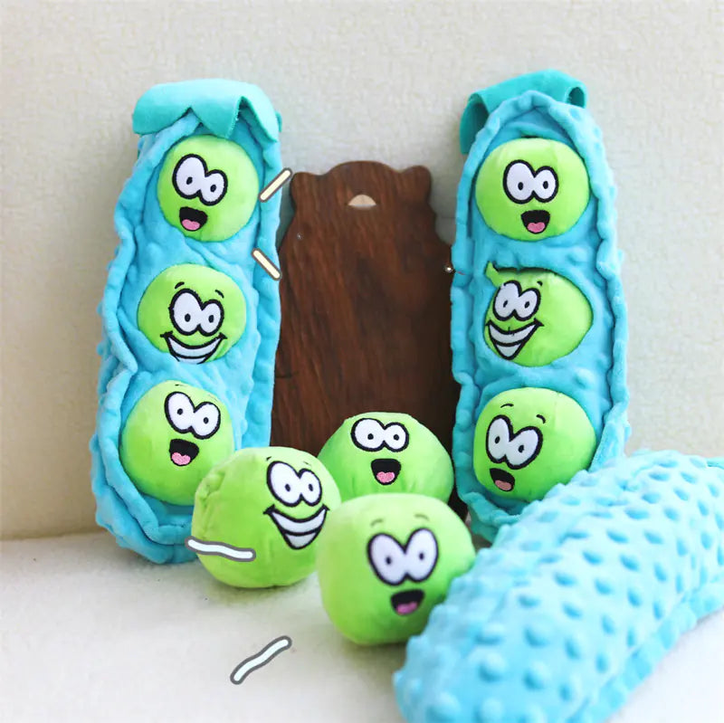 Plush Peek-a-Treat Dog Toy