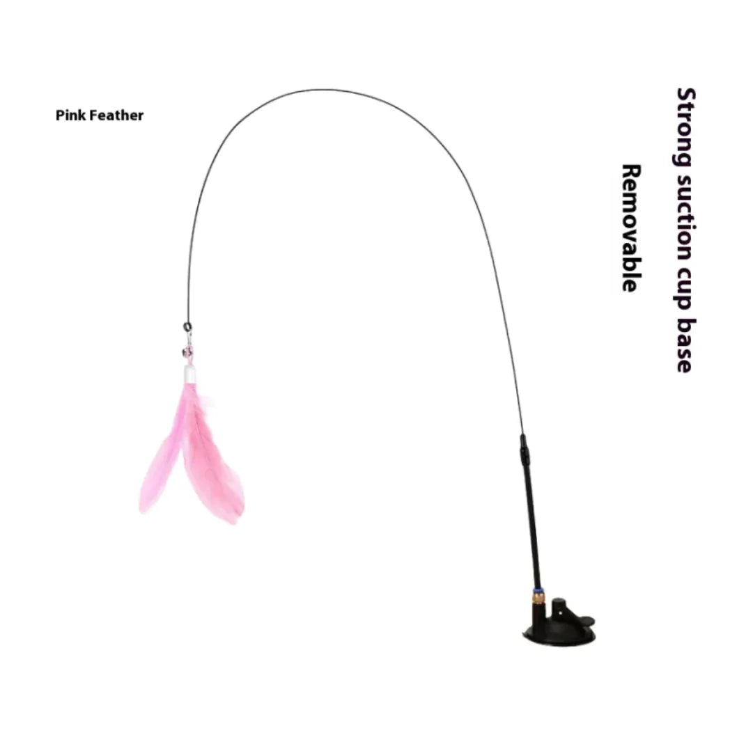 Suction-Stick Cat Play Toy with Bell