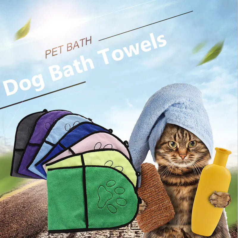 Speedy Microfiber Pet Drying Towel & Glove