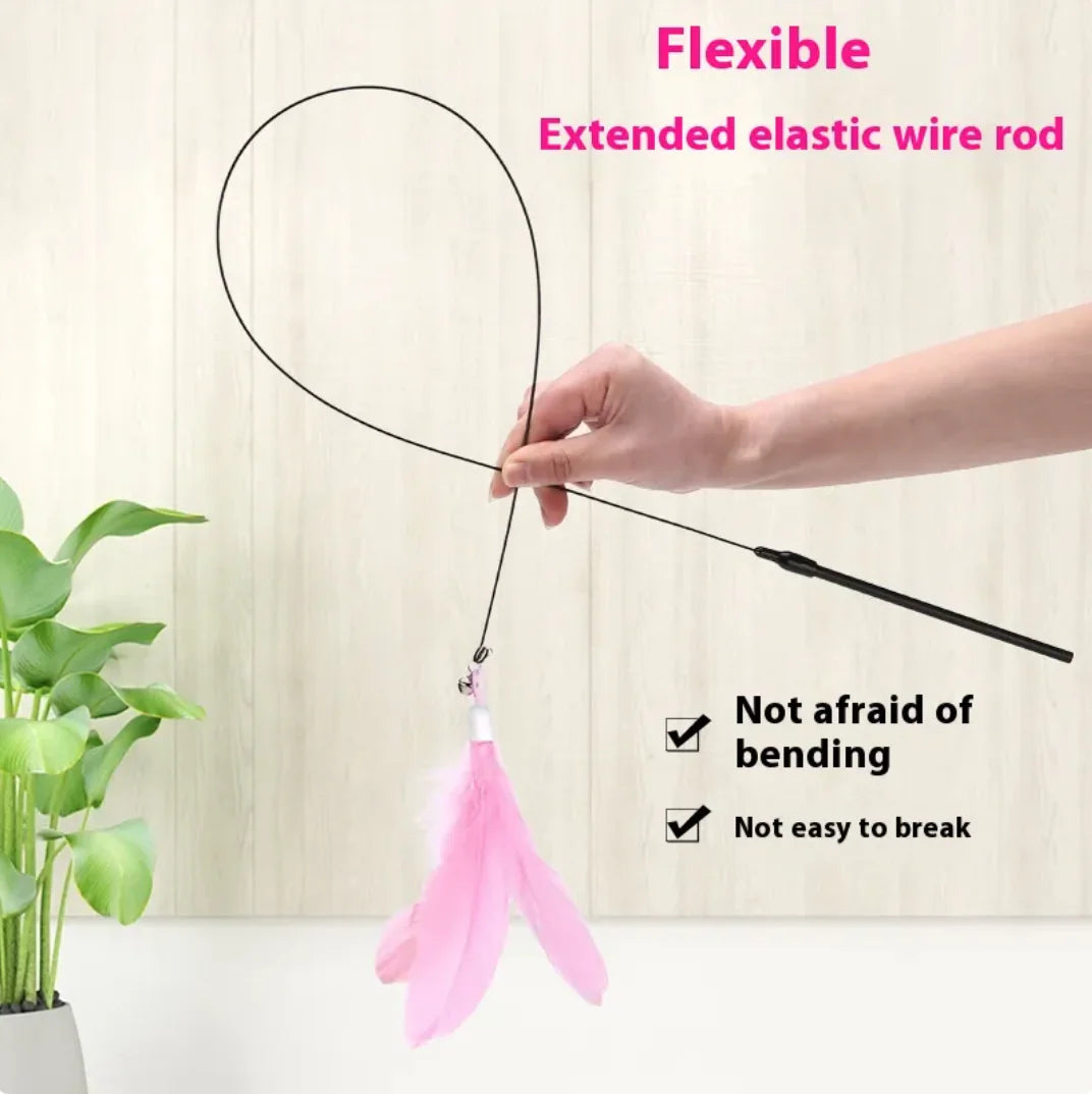 Suction-Stick Cat Play Toy with Bell